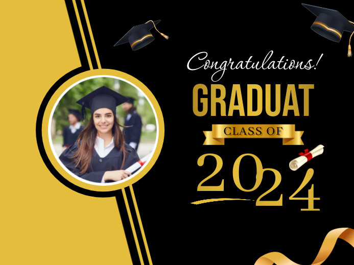 Plantilla de Maximalist Graduation Party Yard Sign | PosterMyWall