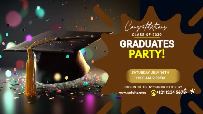 Graduation Party Template | PosterMyWall
