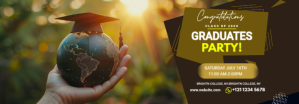 Sort Graduation Party Tumblr Banner Template