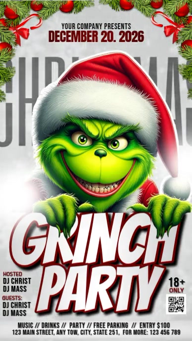 Maximalist Grinchmas Party Instagram Story Template | PosterMyWall