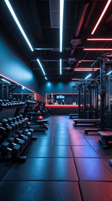 Maximalist Gym Digital Display (9:16) template