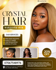 Maximalist Hair Salon Flyer  Instagram Portrait template