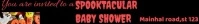 Maximalist Halloween Baby Shower  Leaderboard template