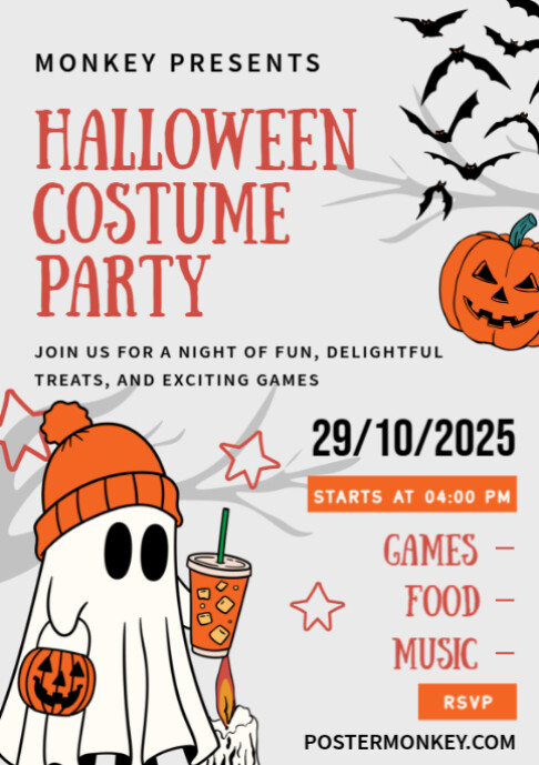 Copy of Maximalist Halloween Costume Party A2 | PosterMyWall