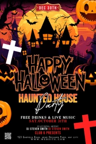 Maximalist Halloween Costume Party  Pinterest Graphic Pinterest-afbeelding template