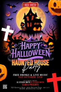 Maximalist Halloween Costume Party Tumblr Graphic template