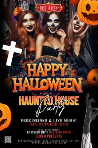 Maximalist Halloween Costume Party Tumblr Graphic template