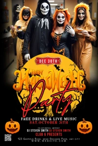 Maximalist Halloween Costume Party Tumblr Graphic template