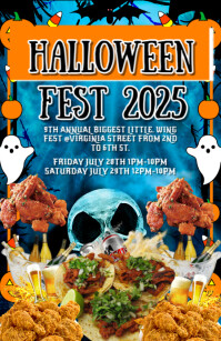 Maximalist Halloween Fest 2025 Tabloid template