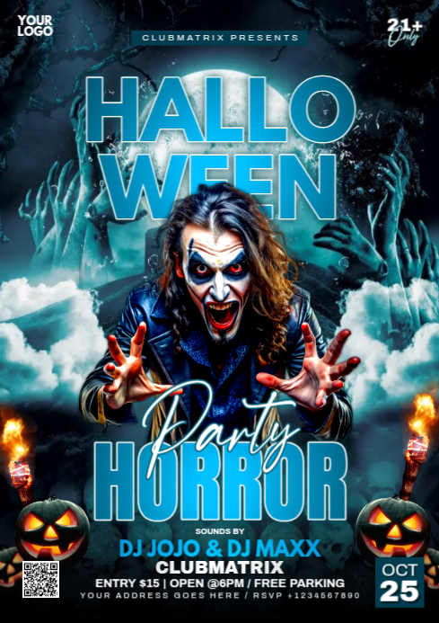 Copy of Maximalist Halloween Horror Party A4 | PosterMyWall
