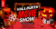 Maximalist Halloween Movie Night Facebook Event Cover template