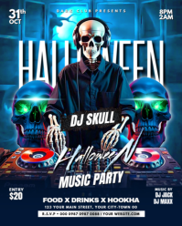 Ungu Halloween Music Party Instagram Portrait Template