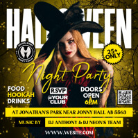 Maximalist Halloween Night Party And Halloween Bar  Instagram Post template