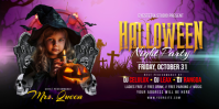 Maximalist Halloween Night Party Eventbrite Banner template