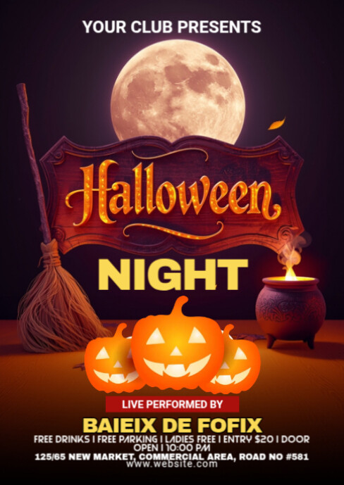 Copy of Maximalist Halloween Party A6 | PosterMyWall