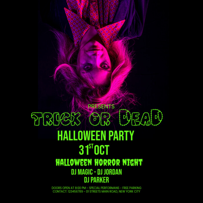 Plantilla de Maximalist Halloween Party Instagram Post | PosterMyWall