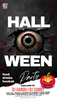 Maximalist Halloween Party Instagram Story template