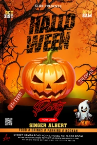 Maximalist Halloween Party Pinterest Graphic Pinterest Graphic template