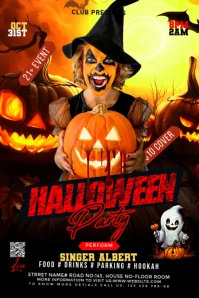 Maximalist Halloween Party Tumblr Graphic Tum template