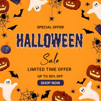 Maximalist Halloween Sale Instagram Post template