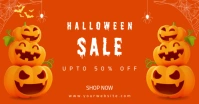 Maximalist Halloween Sale Offer Ad Flyer Template Design Facebook Shared Image