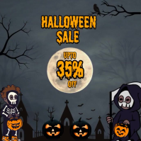 Maximalist Halloween Sale Video Template Instagram Post Wpis na Instagrama