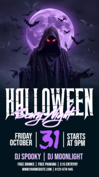 Hitam Halloween Party Instagram Story Template