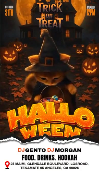 Modèle Maximalist Halloween Trick Or Treat Instagram Story | PosterMyWall
