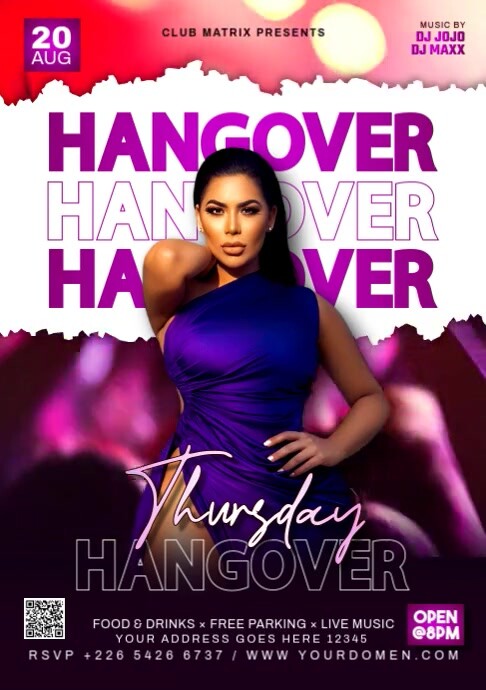 Maximalist Hangover Thursday  A4 template