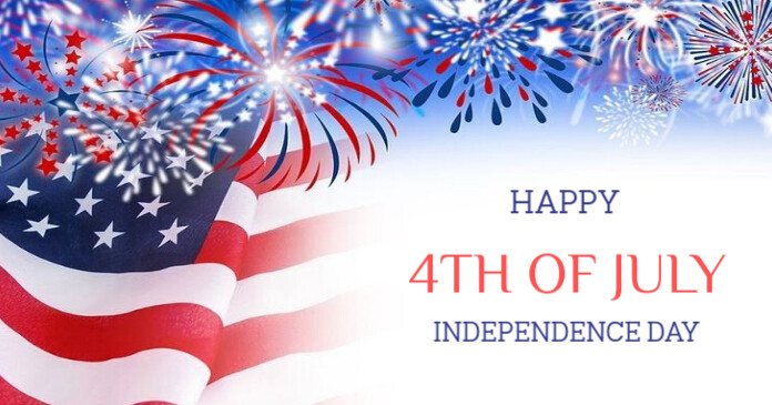 Maximalist Happy 4th Of July  Facebook Shared Image template
