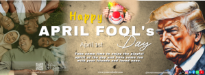 Maximalist Happy April Fool's Day Facebook Cover Photo Facebook-coverfoto template