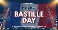 Maximalist Happy Bastille Day Template  Facebook Shared Image