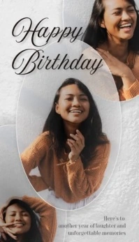 Maximalist Happy Birthday  Business Card Cartão de visita template