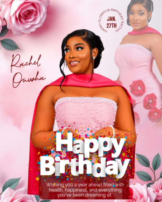 Maximalist Happy Birthday Instagram Portrait Template | PosterMyWall