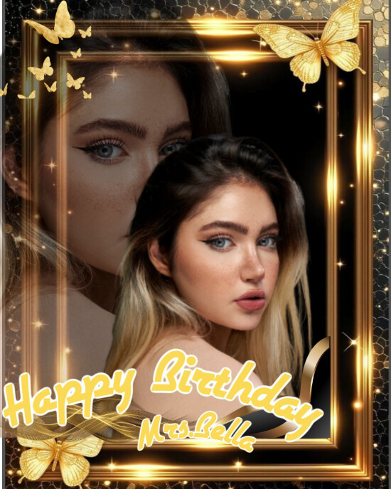 Maximalist Happy Birthday Instagram Portrait Template | PosterMyWall