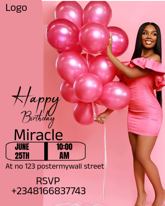 Maximalist Happy Birthday To You Instagram Portrait Template | PosterMyWall