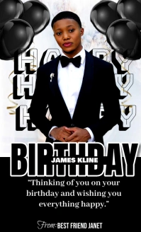 Maximalist Happy Birthday Wishes And Greeting US Legal template