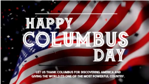 Maximalist Happy Columbus Day Digital Display (16:9) template
