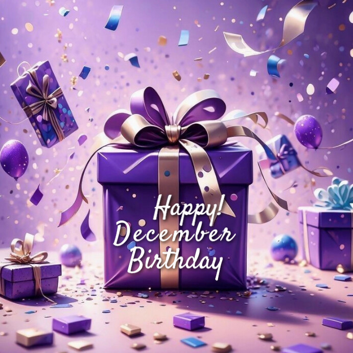 Copy Of Maximalist Happy December Birthdays Instagram Post PosterMyWall Copy of maximalist happy december birthdays instagram post postermywall