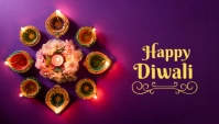 Maximalist Happy Diwali Blog Header template