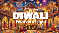 Maximalist Happy Diwali  Digital Display (16:9) template