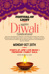 Orange Diwali Celebration Tumblr-Grafik Template