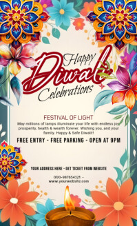 White Diwali Celebration US Legal Template