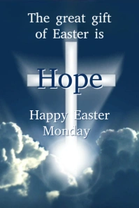 Maximalist Happy Easter Monday  Pinterest Graphic template