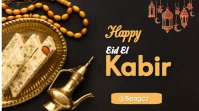Maximalist Happy Eid El Kabir  Twitter Post template