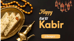 Maximalist Happy Eid El Kabir  Twitter Post Twitter-Beitrag template