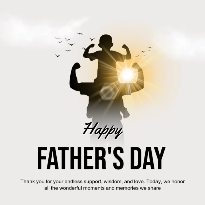 Maximalist Happy Father's Day  Instagram Post template