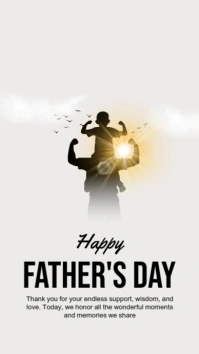 Maximalist Happy Father's Day  Instagram Story template