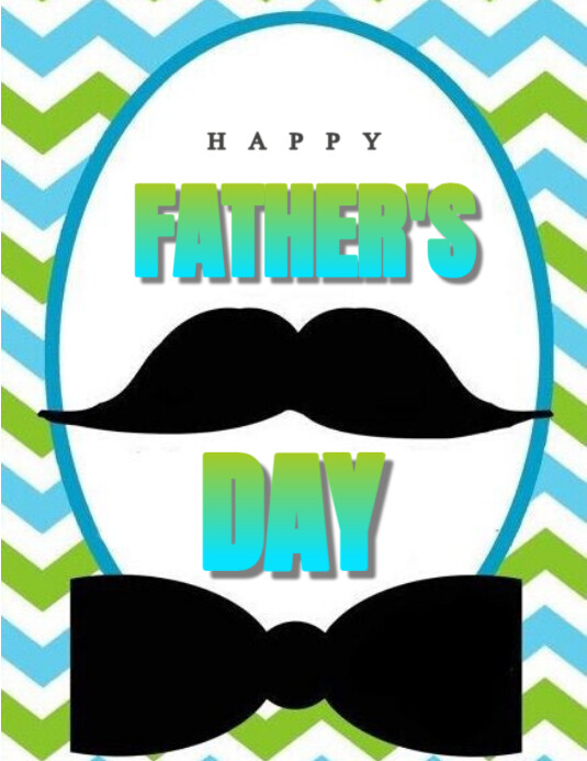 Maximalist Happy Fathers Day Flyer (us Letter) Pamflet (VSA Brief) template