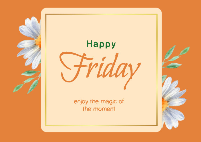 Maximalist Happy Friday A4 template